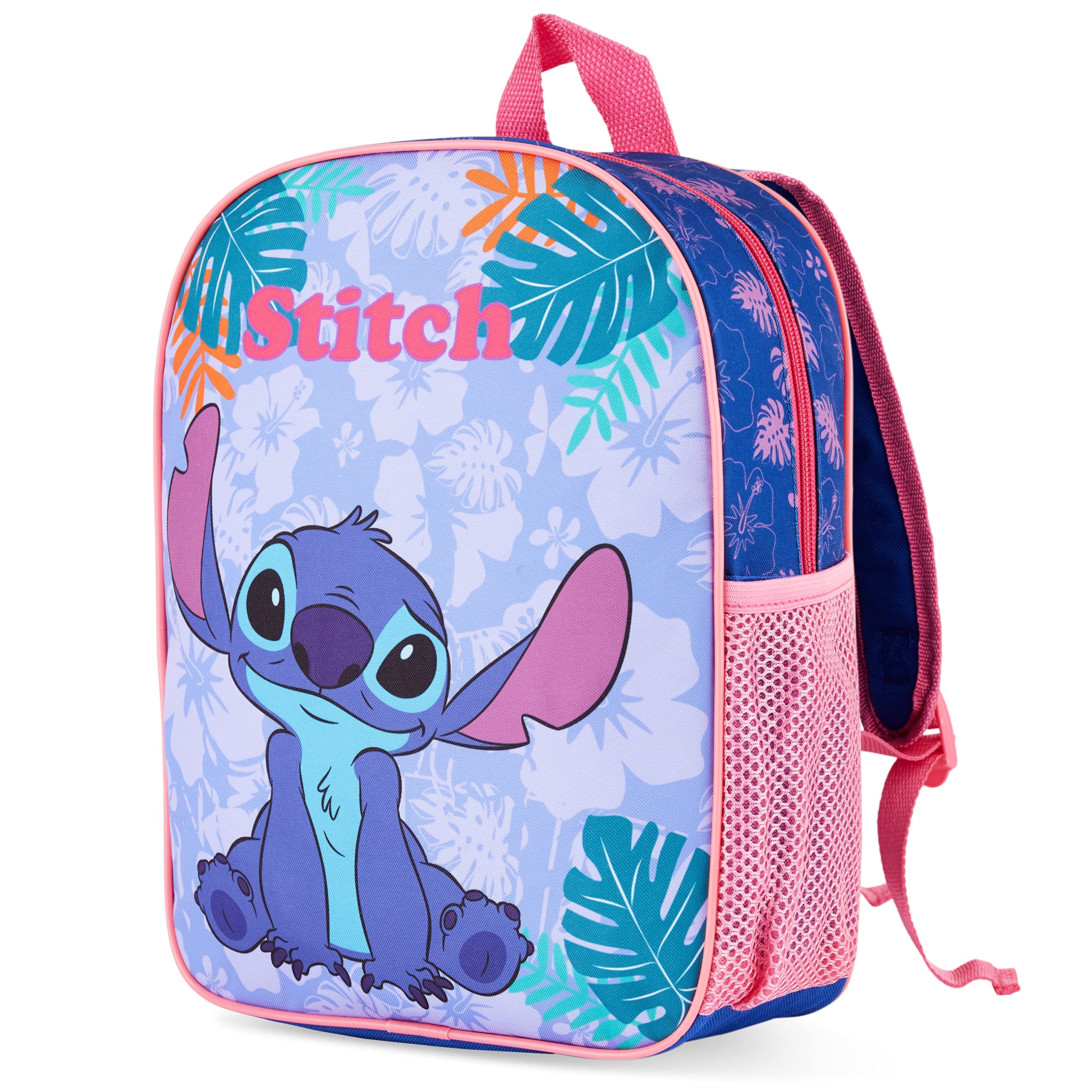 Disney Mochila Niña, Mochila Stitch, Mochilas Infantil para Niña Pequeña de Stitch Minnie Elsa, Mochila Guarderia Niña, Regalos para Niñas Minnie Frozen Lilo y Stitch Regalos Niña