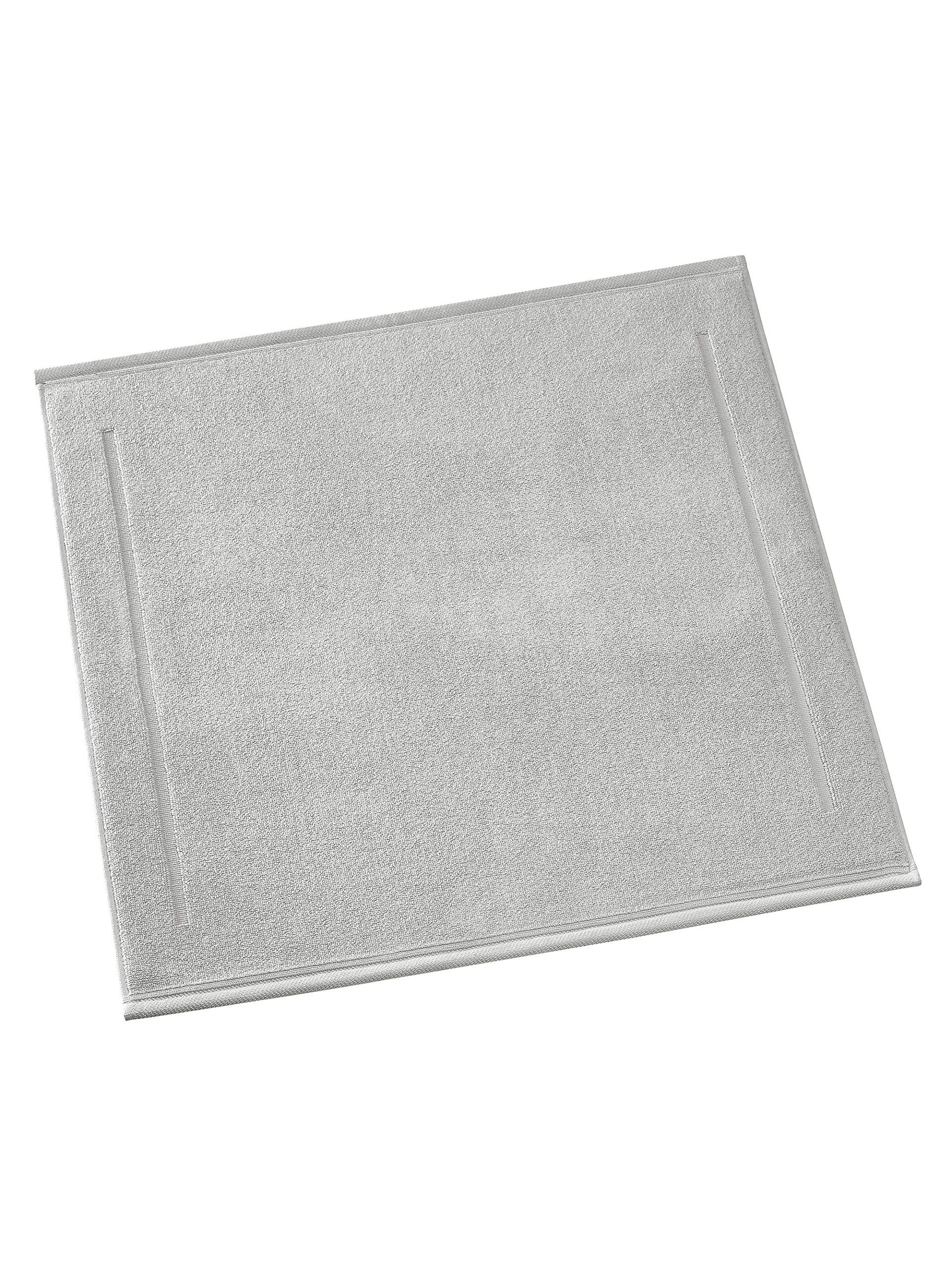 De Witte Lietaer Contessa Luxe Bath Mat, Cotton, Light Grey 60 x 60 cm