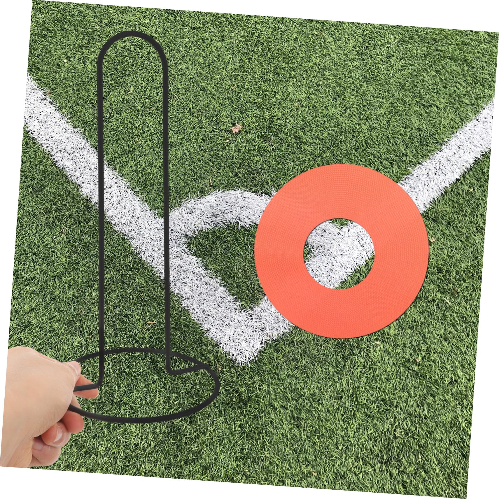 Kisangel Support de Rangement pour Plots de Football Métal Porte-disques Marqueurs Léger Portable