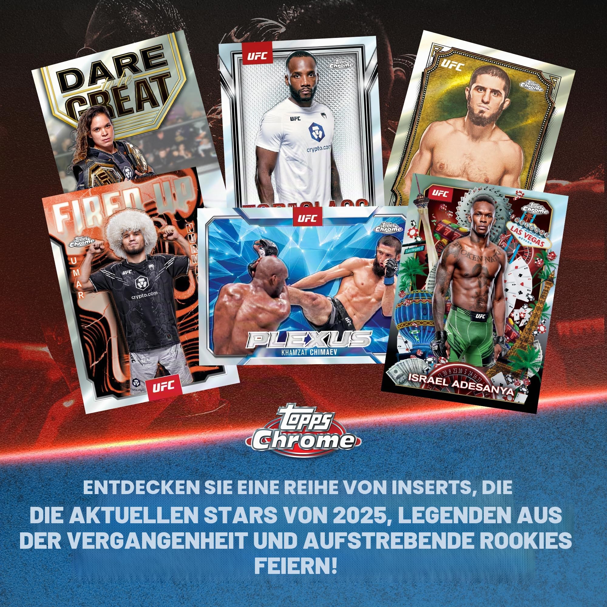 2025 Topps Chrom UFC – werksseitig versiegelt – Vorteilsbox