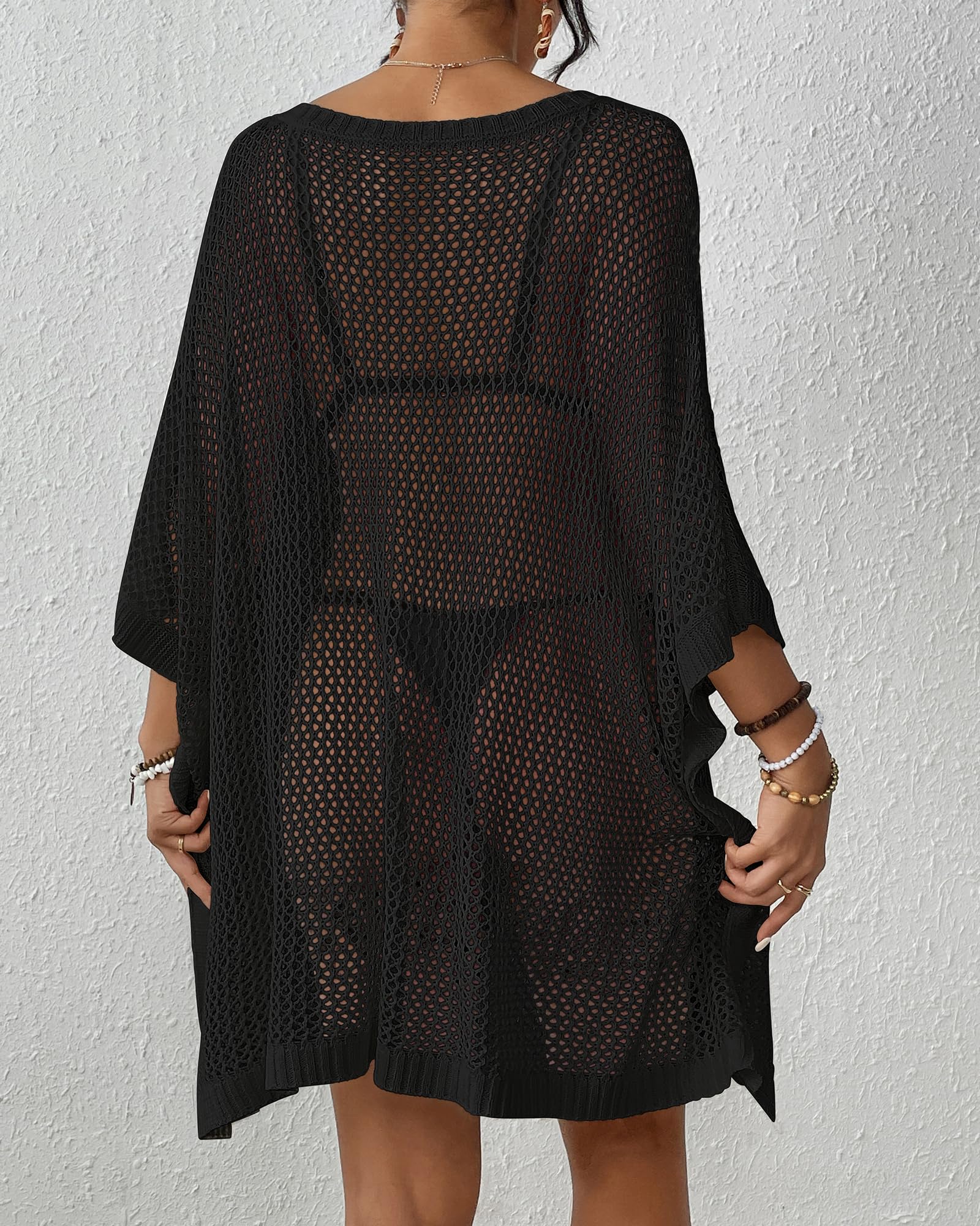 Bsubseach Maillots De Bain pour Femmes Cover Ups Crochet Tops Coverups De Bain Tenues De Vacances