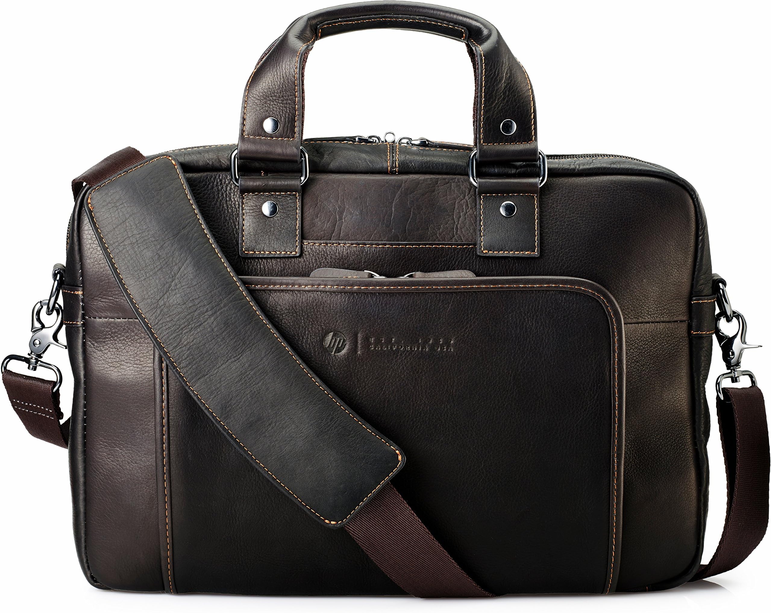 HP Elite Leather Topload Case (35.56 cm / 14 Inches) for Notebooks, Laptops, Tablets in Brown