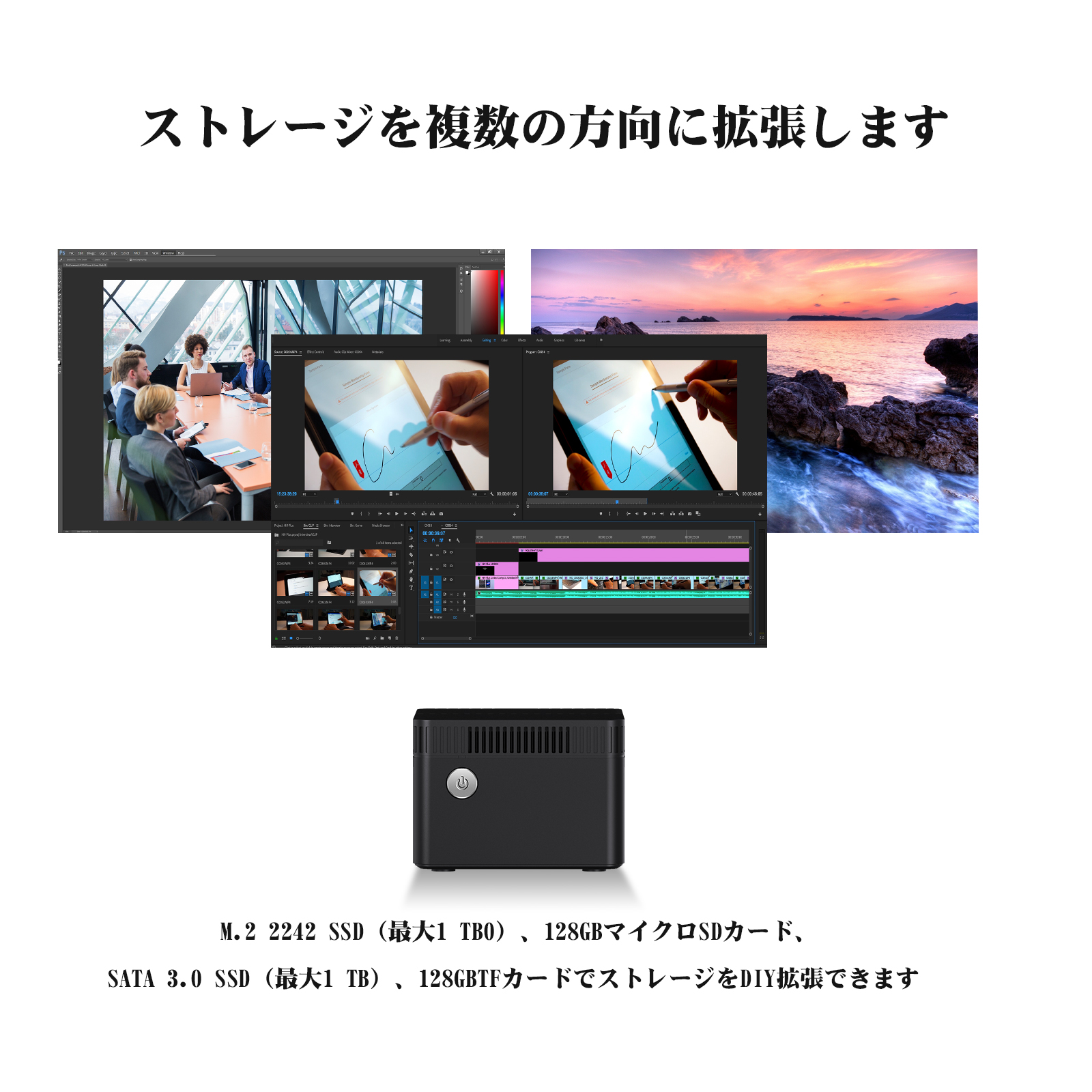 Amazon.co.jp: ミニPC CHUWI LarkBox Pro 8GB+128GB +Micro SD（最大 
