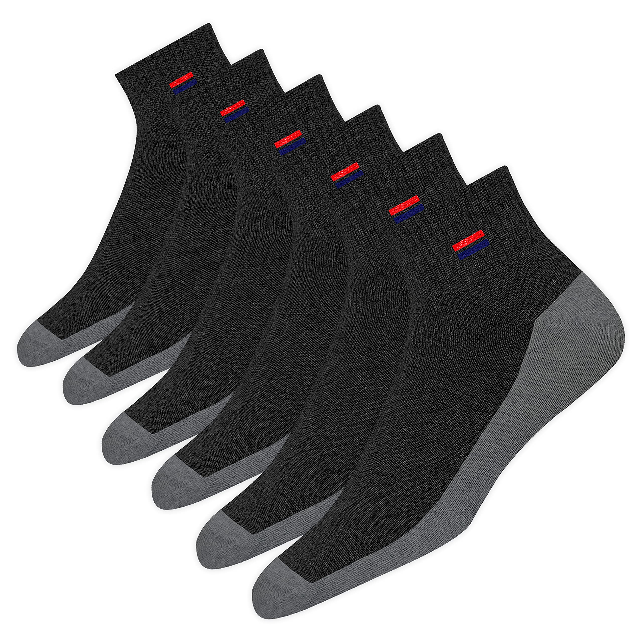 NAVYSPORT 6 Paar Sneaker Socken Herren Damen Sportsocken Kurze Baumwoll Socken Quarter Socken