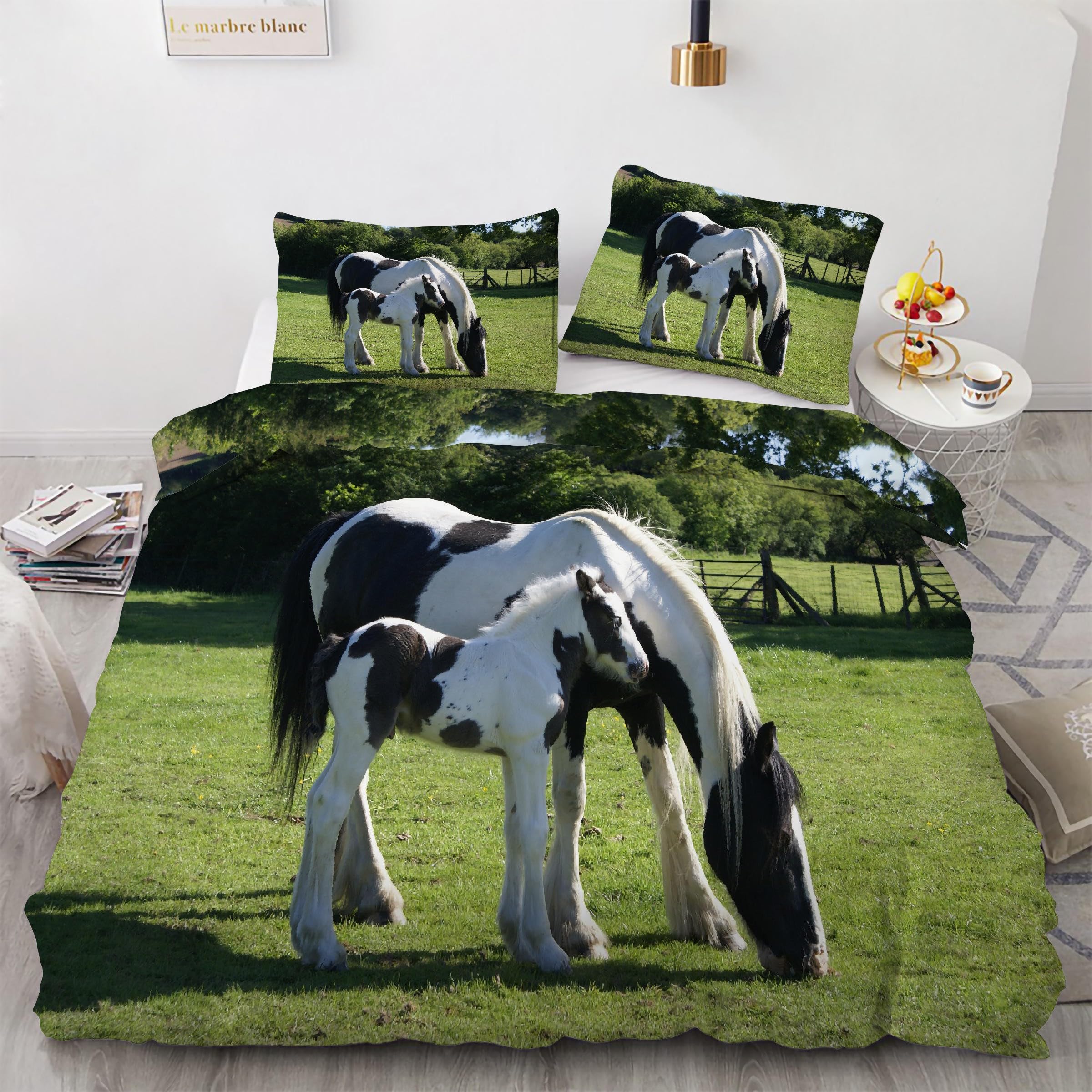 Ensemble de literie cheval Clydesdale pour transformer votre chambre en un cocon de douceur