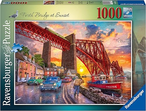 Ravensburger 16766 Forth Bridge at Sunset - Rompecabezas de 1000 piezas para adultos y niños a partir de 12 años