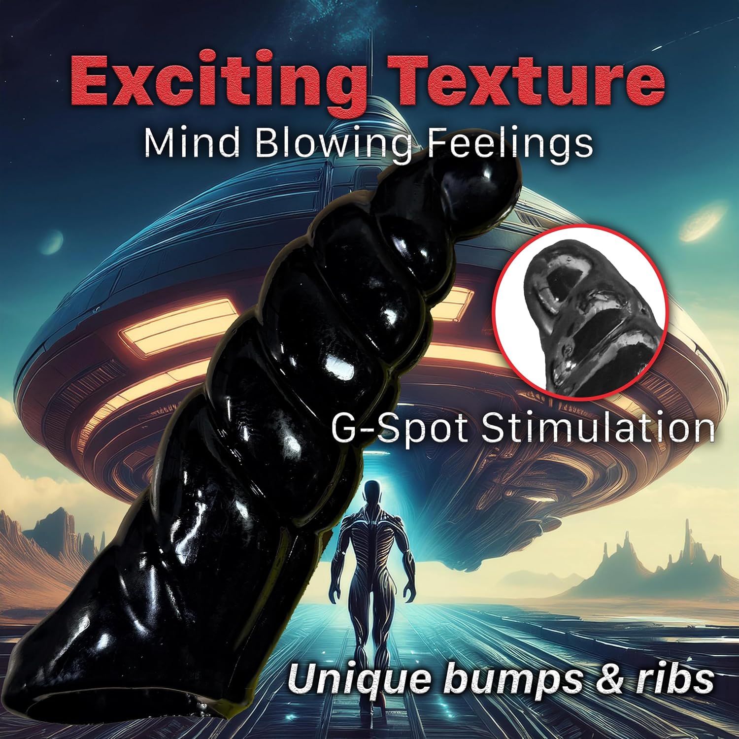 Huge Fantasy Penis Sleeve Adult Male Silicone Sex Toys for Men Penis Extension Elastic Cock Ring to Thicken Enlarge Penis Extender Sheath Reusable Realistic Male Condom Enlarger for Men Couples 9.1"