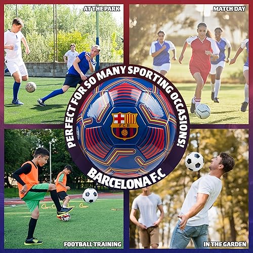 Miniatura 4 de FC Barcelona Fútbol - Balón de Fútbol para Adultos Adolescentes Niños Entrenamiento Fútbol Talla 3, 4 o 5 - Barcelona Merchandise