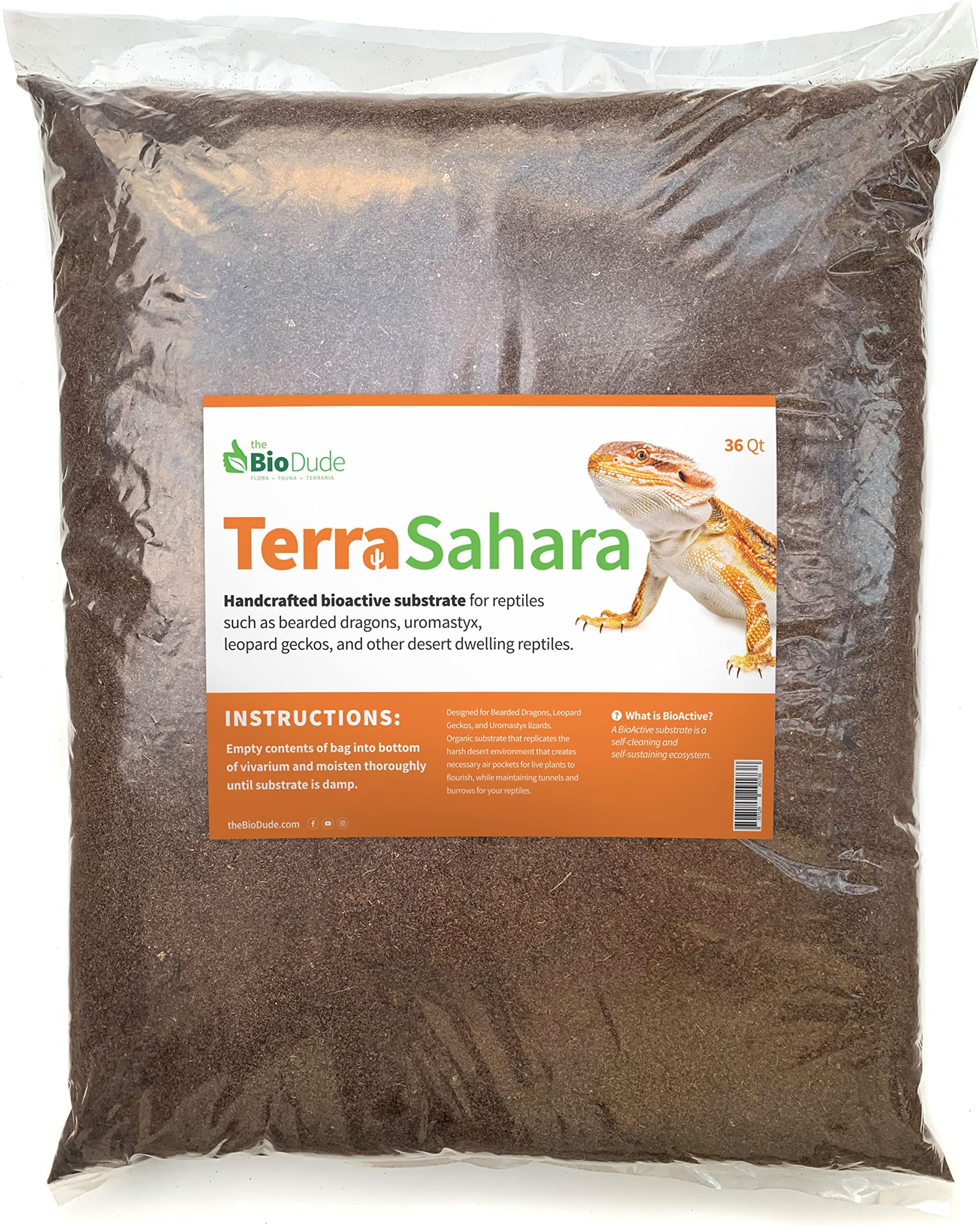 The Bio Dude Terra Sahara Bioactive Reptile Substrate 36