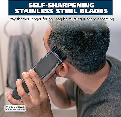 Miniatura 3 de Wahl Clipper 2 en 1 Afeitadora y cortadora de pelo de iones de litio, cable recargable, kit combinado de cortadora de pelo y afeitadora inalámbrica,