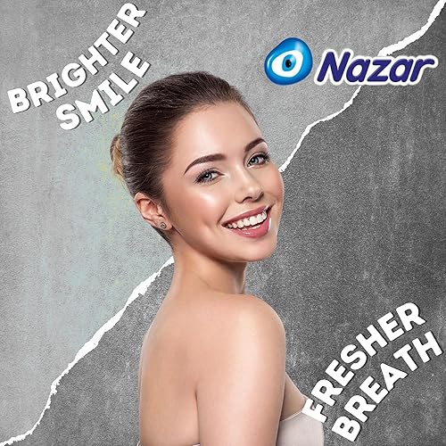 Miniatura 4 de NAZAR Goma de mascar de bicarbonato blanco aromático menta brisa sin azúcar para ejercitador de mandíbula  Refresca tu aliento  Apoya la salud bucal