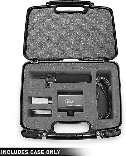 Miniatura 3 de Casematix Funda rígida para cámara compatible con cámara de transmisión en vivo Mevo Start, micrófono de escopeta y accesorios en espuma