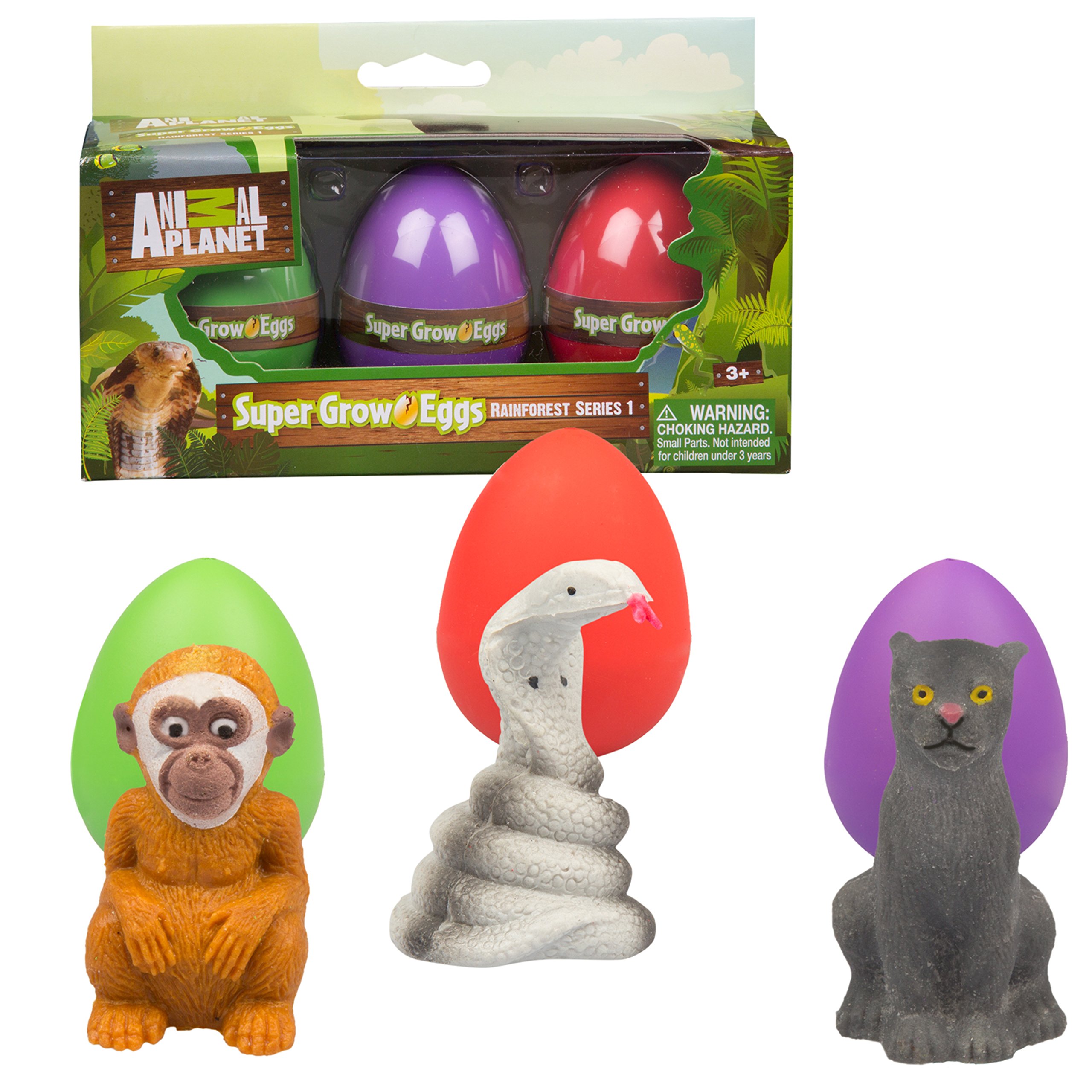 Buy Animal Super Grow Rainforest Animals Eggs 3 Pack Toys