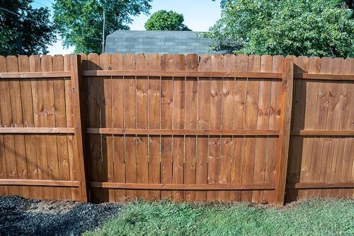 Miniatura 3 de #1 Deck - Sellador de valla de madera prémium - Sellador de valla semitransparente - nogal oscuro, 1 galón