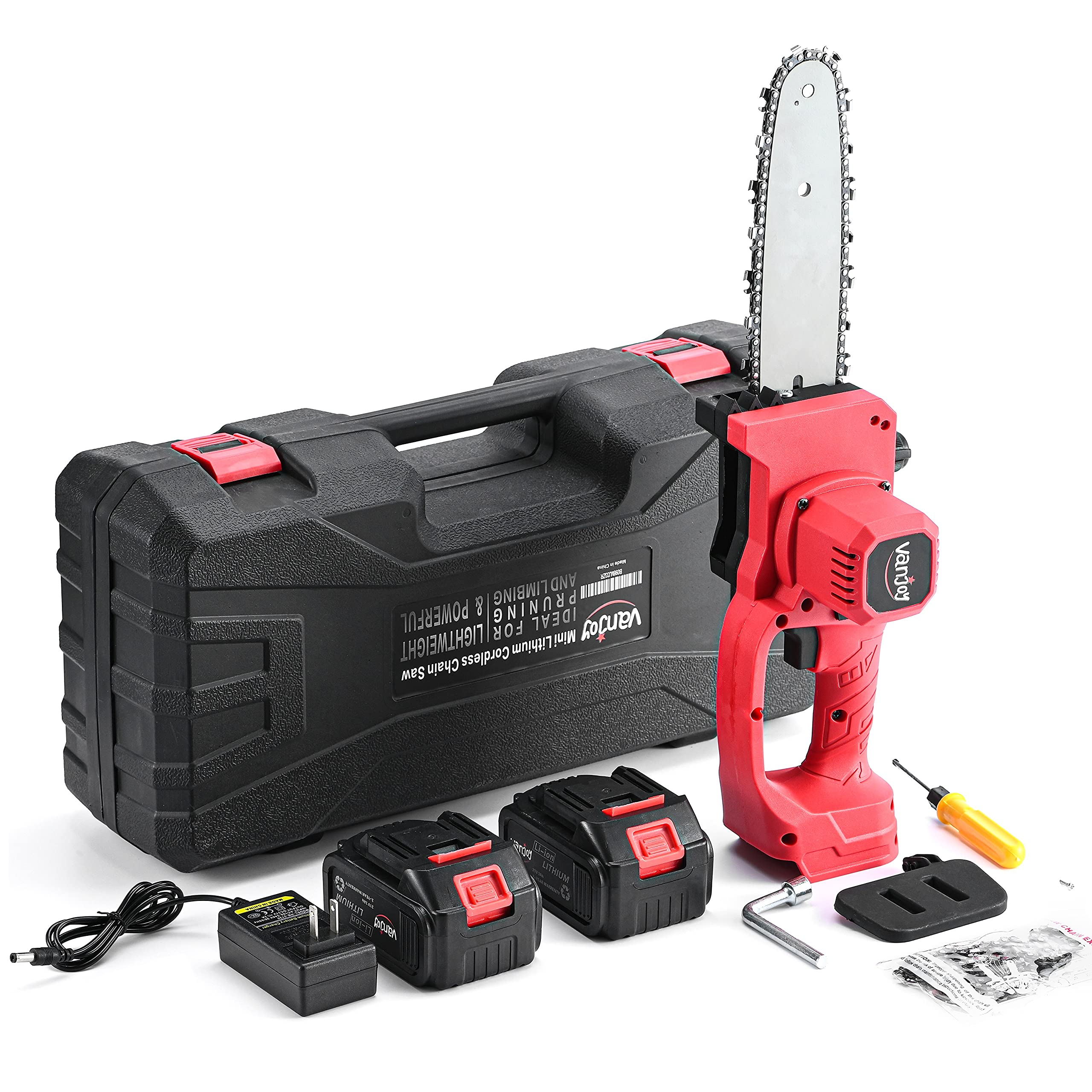 Buy Minichainsaw 8 Inch Lithium Powered, Great Chain Saws for Trees