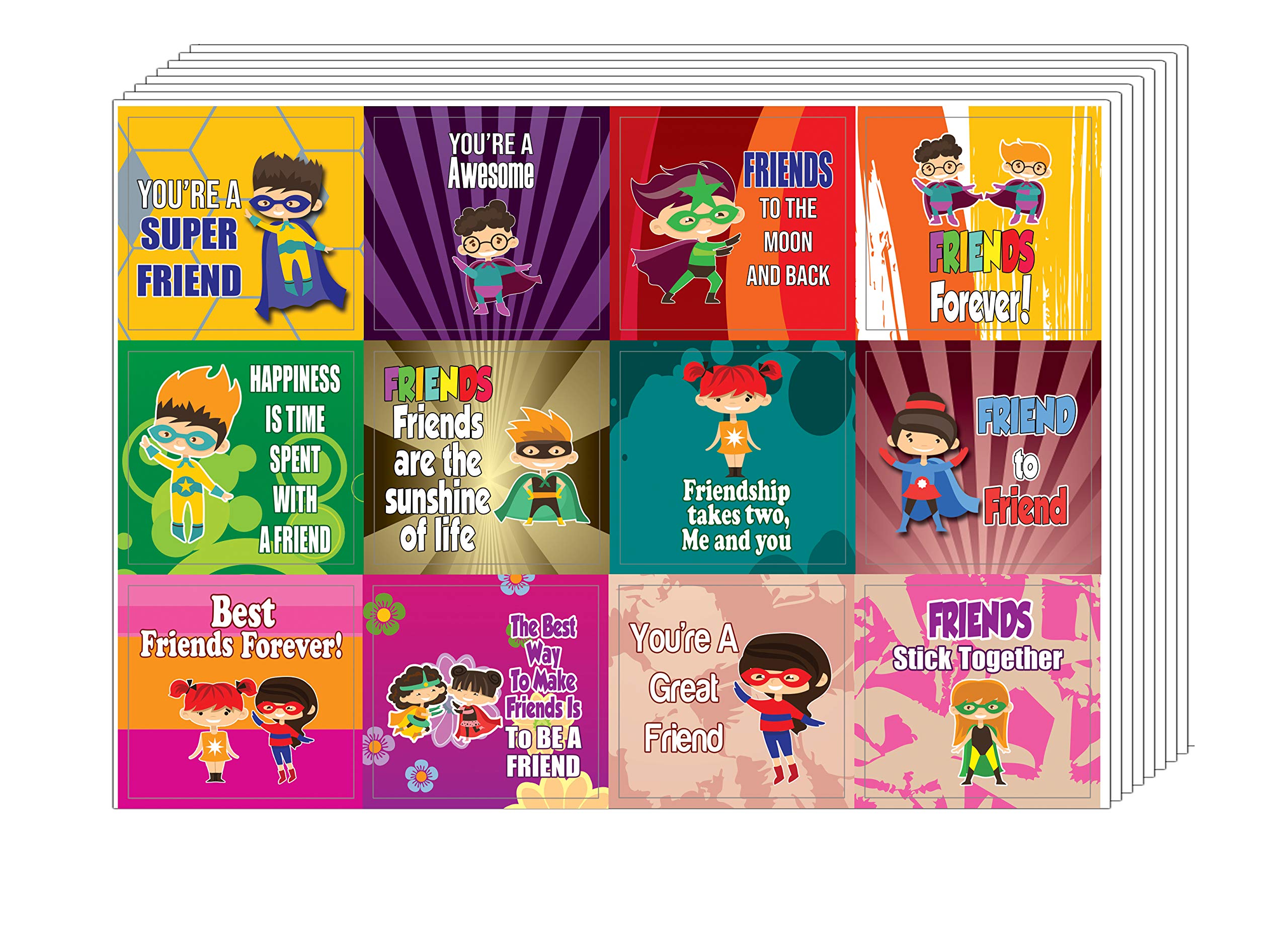 Buy Creanoso Superhero Friendship Stickers (10Sheet) Cool Giveaways
