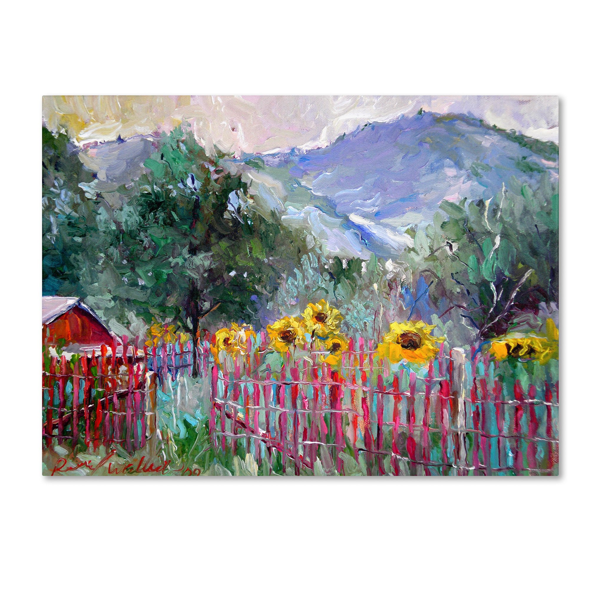 Foothills by Richard Wallich, 24x32-Inch Canvas Wall Art