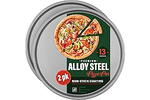 DecorRack Pizza Sheet: Non-Stick Baking Tray Set for Effortless Homemade Pizza