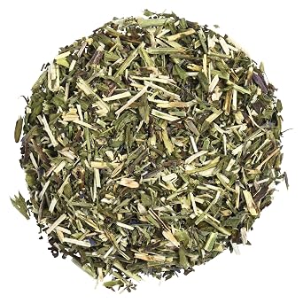 Biokoma Organic Hyssop Dried Herb 50g (1.76oz) Cut Hyssopus officinalis USDA Organic No GMO Herbal Tea Respiratory & Immune Support Resealable Moisture Proof Pouch No Additives No Preservatives Kosher