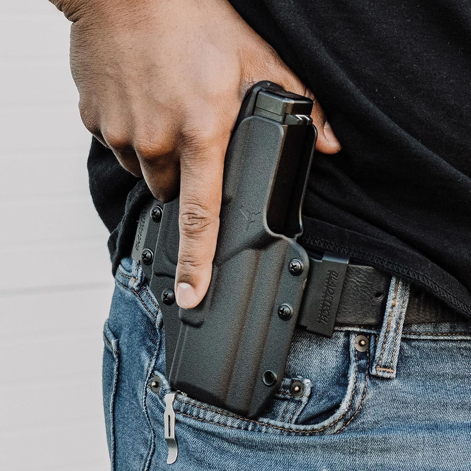 Sig P320FS/P320C/M17/M18 for Streamlight TLR1 - OWB Holster - USA Made - Fits Sig P320FS/P320C - Total Eclipse OWB Holster - Outside Waistband Carry (Ambidextrous) - by Blade-Tech Holsters
