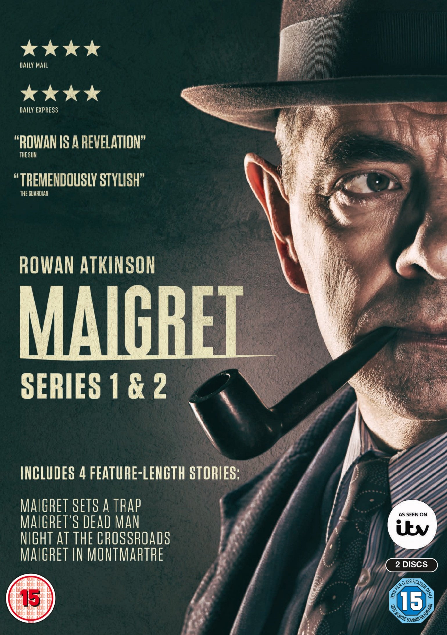 Maigret - The Complete Collection [DVD]: Amazon.co.uk: Rowan Atkinson,  Shaun Dingwall, Leo Starr, Lucy Cohu, Aidan McArdle, David Dawson, Fiona  Shaw, Rebecca Night, Rowan Atkinson, Shaun Dingwall: DVD & Blu-ray