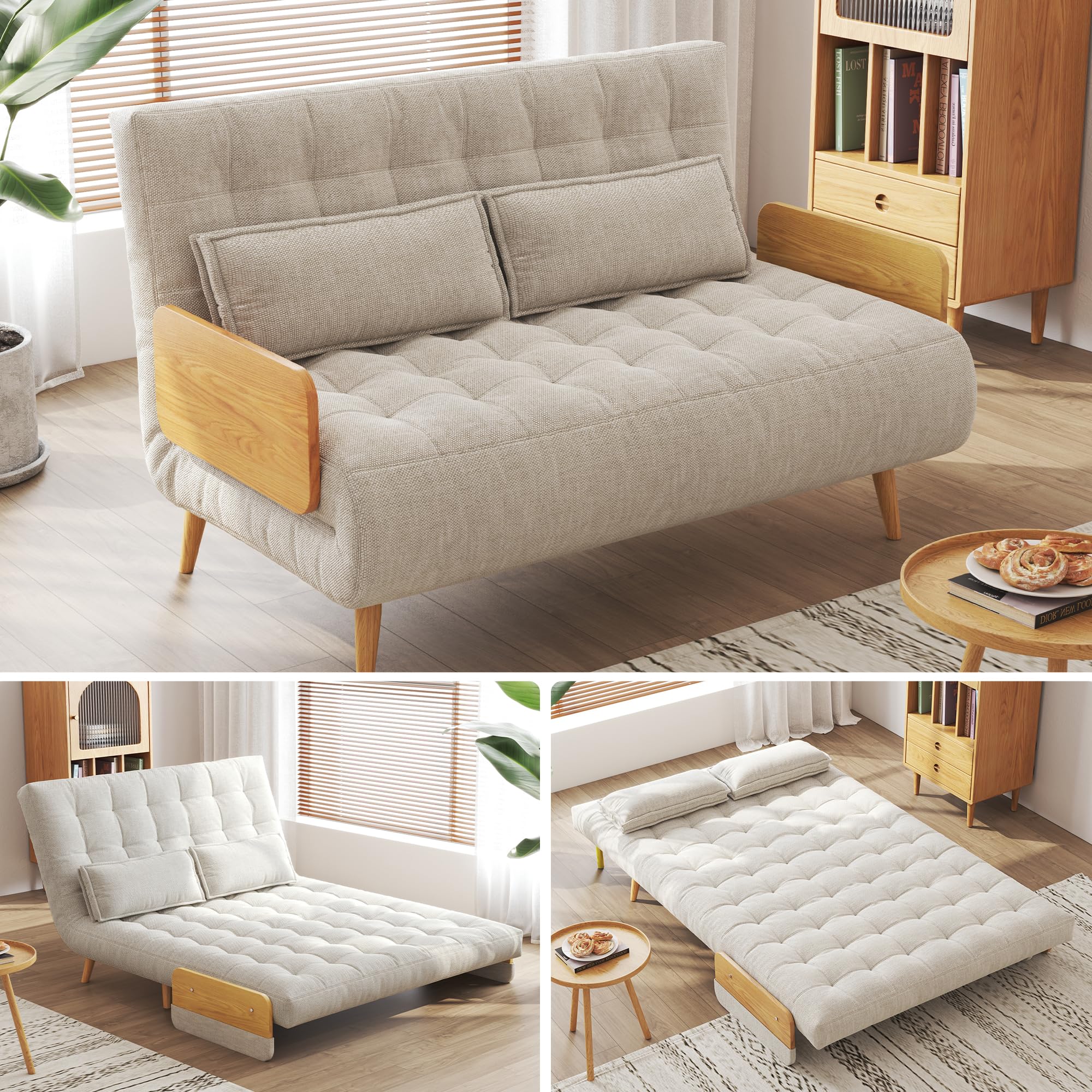 JASIWAY Convertible Sleeper Chair Bed