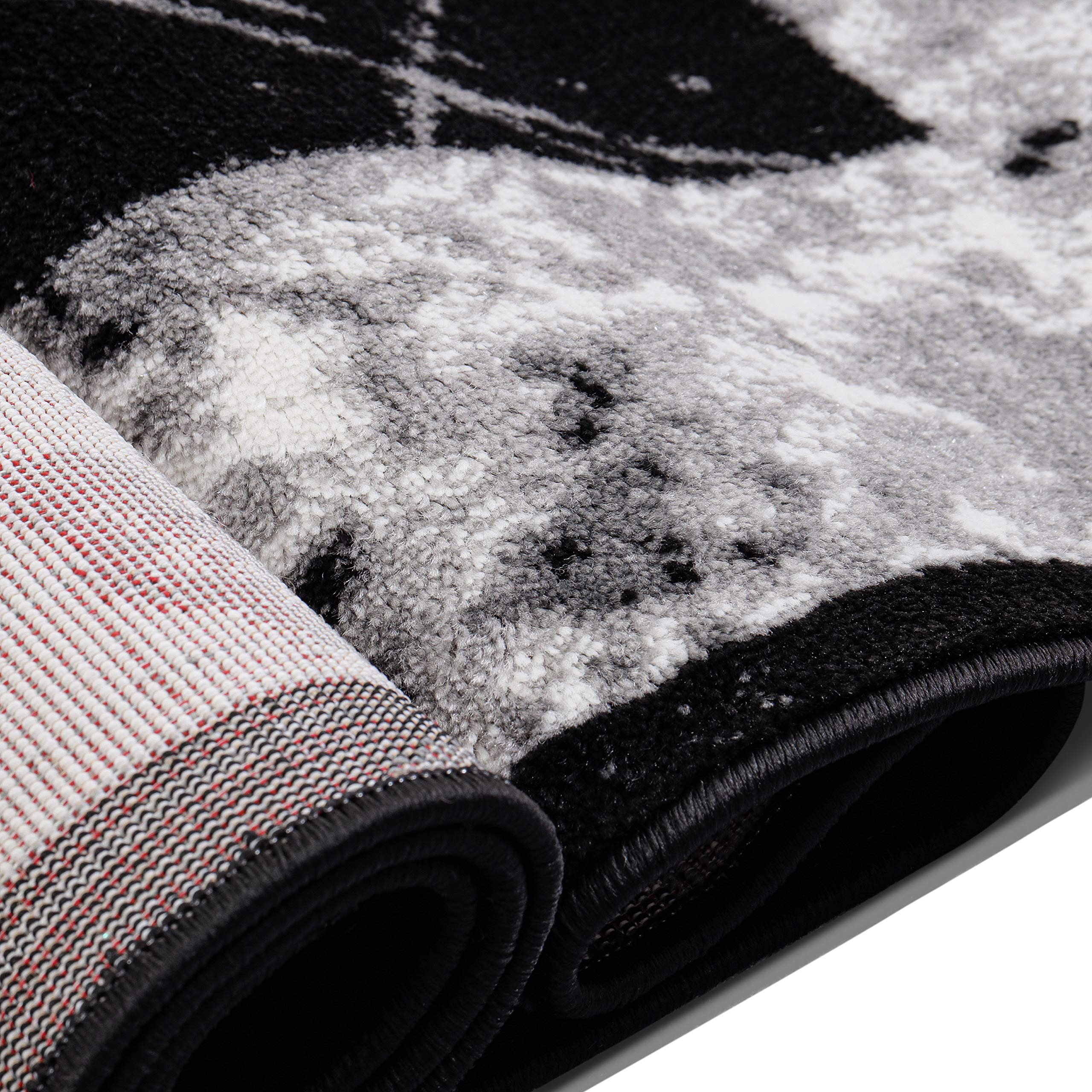 Modern Rugs Living Room Carpet Mat For Bedroom Large Area Rug Hallway Kitchen Extra Large Size Short Pile Flat Weave (160cm X 230cm Grey - View #5