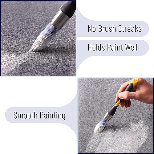 Miniatura 5 de Bates - Cepillo para recortar, herramienta de pintura de bordes de 0.75 pulgadas, bordeadora de recortadora