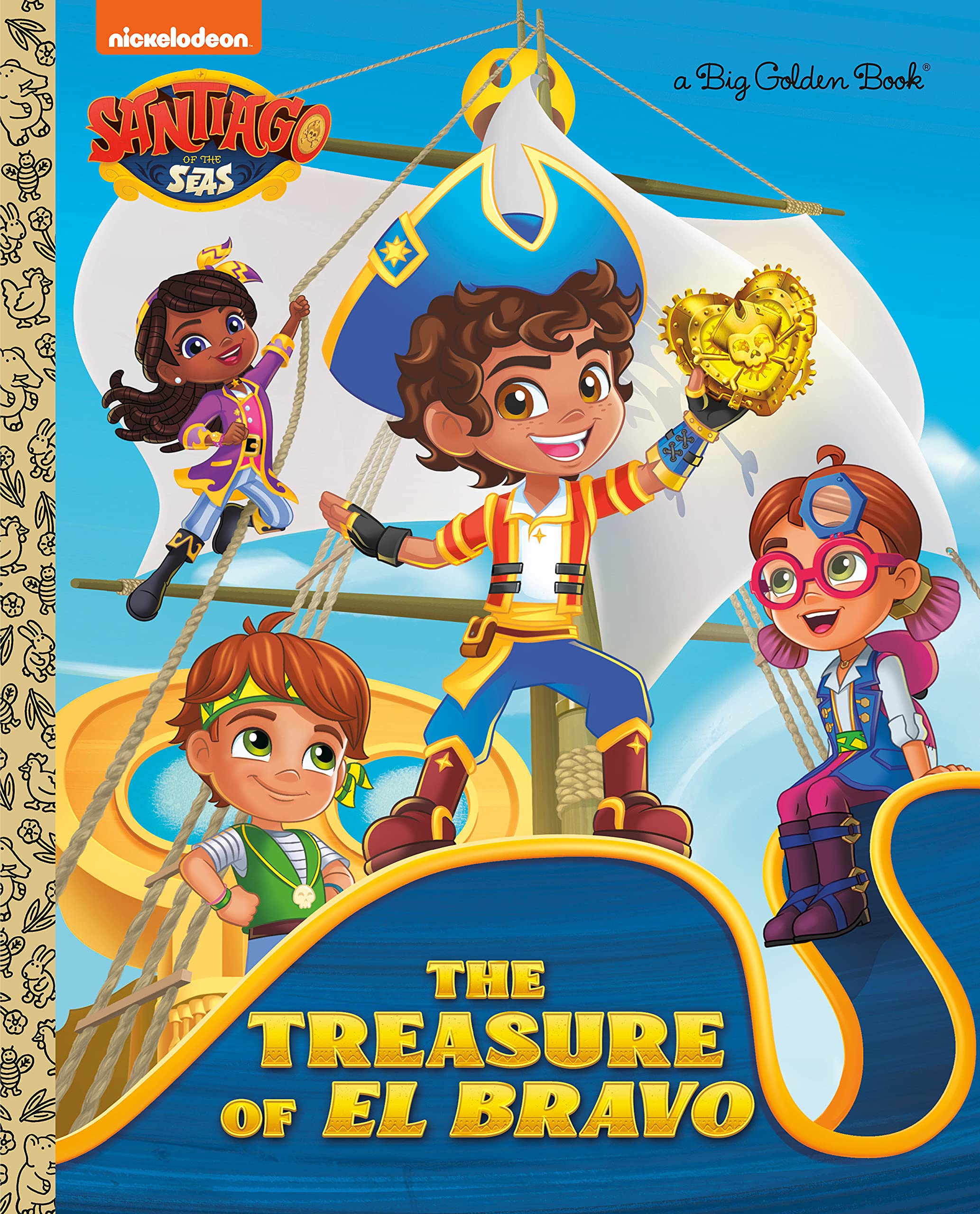 Golden Books The Treasure of El Bravo (Santiago of the Seas) (Big