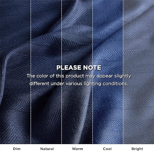 Miniatura 7 de Bedsure Manta ligera y refrescante, manta ligera fina 100% rayón derivado del bambú, manta de verano con textura jacquard, manta transpirable azul