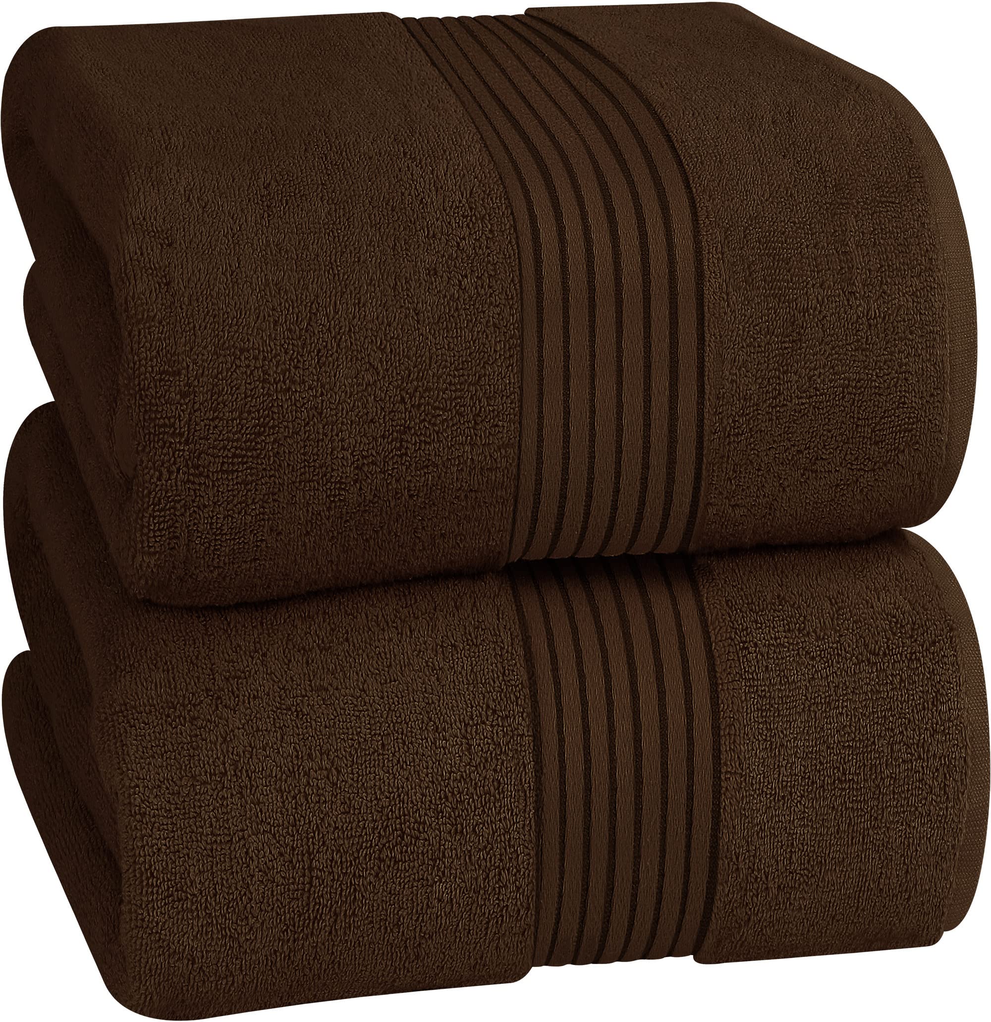 Utopia Towels Extra Large Bath Sheets 2 Pack, 35 by 70 Inches,100% Cotton Highly Absorbent & Quick Dry Bath Towel for Adults, Super Soft Towel, Brown