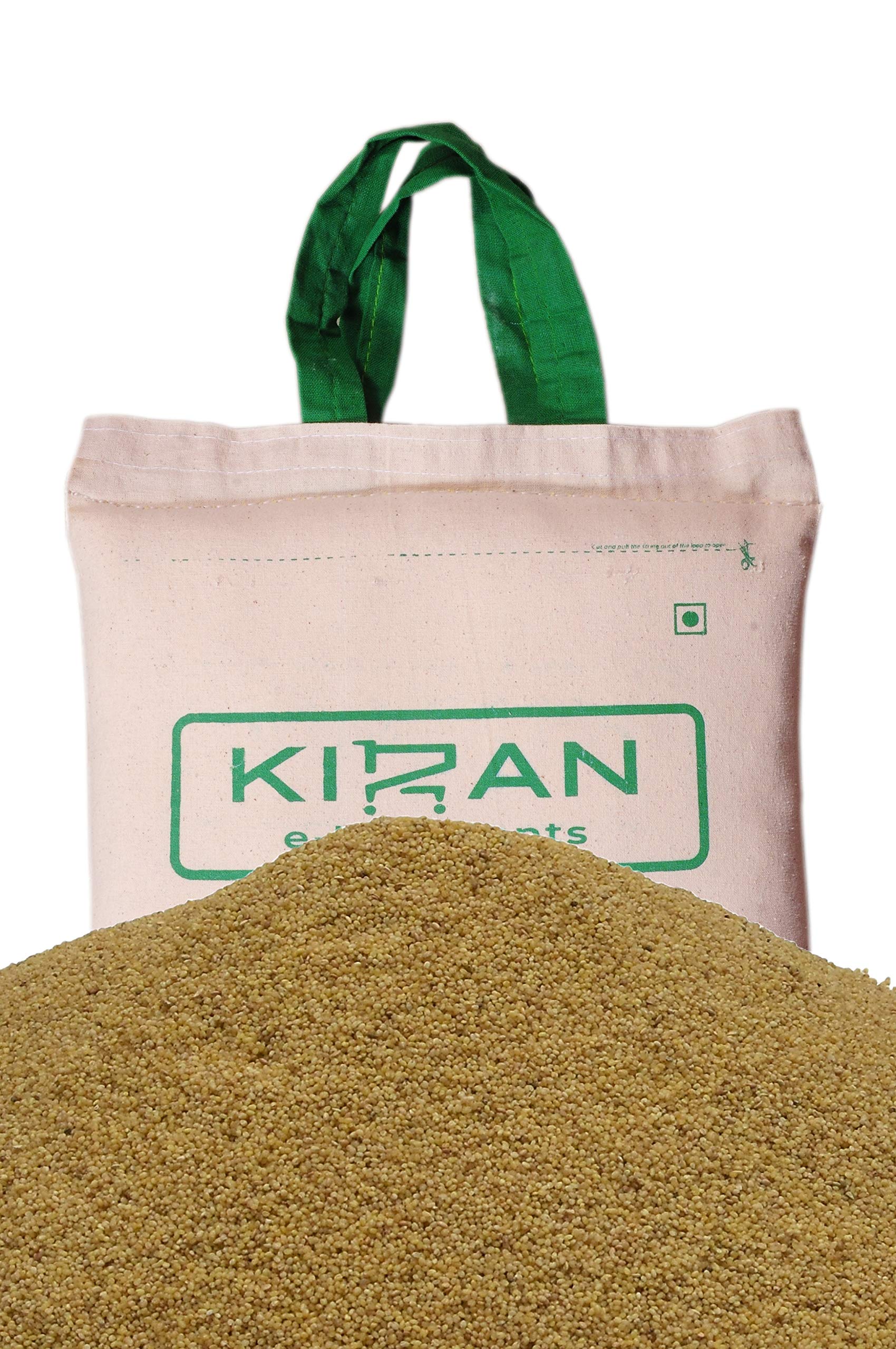 KiranFoxtail Millets,(Hulled & Sortex Cleaned) Eco-Friendly Pack, 5 lb (2.27 KG)