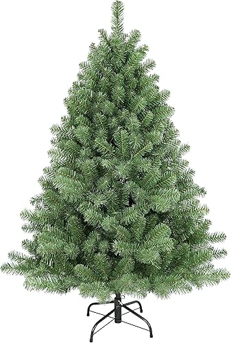 Puleo International Árbol de Navidad artificial de abeto Vermont de 4.5 pies con soporte