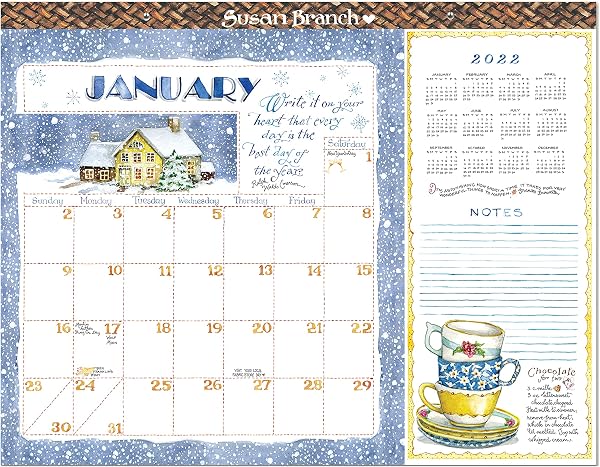TF Publishing 2022 Susan Branch Desk Pad Calendar