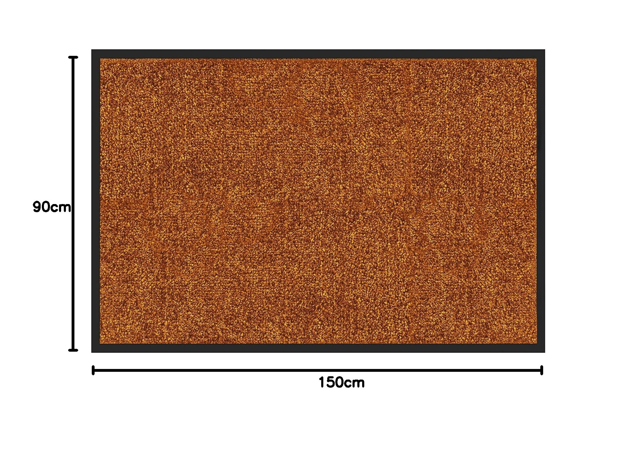 Zerbino Ingresso Casa Pura In Poliammide Blu 90x150 Cm - Alto Spessore 6 Mm, Anti-Impronta, Antiscivolo, Lavabile, Per Interni Ed Esterni - 3