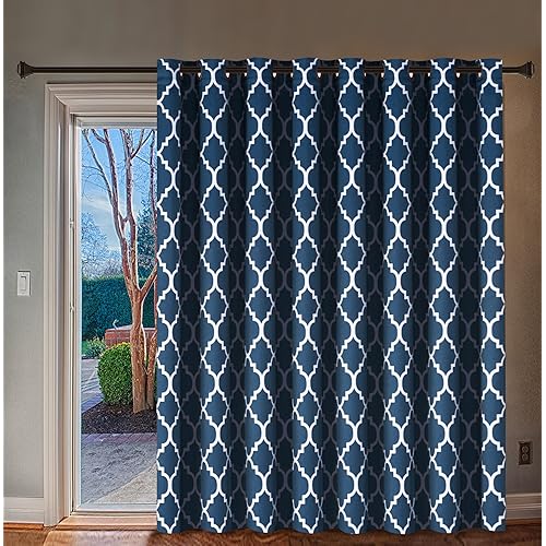 Moroccan Curtain Navy Blue Amazon Com