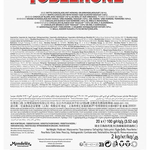 Vista 19 de Toblerone Chocolate blanco, barras de 3.52 onzas (paquete de 12)