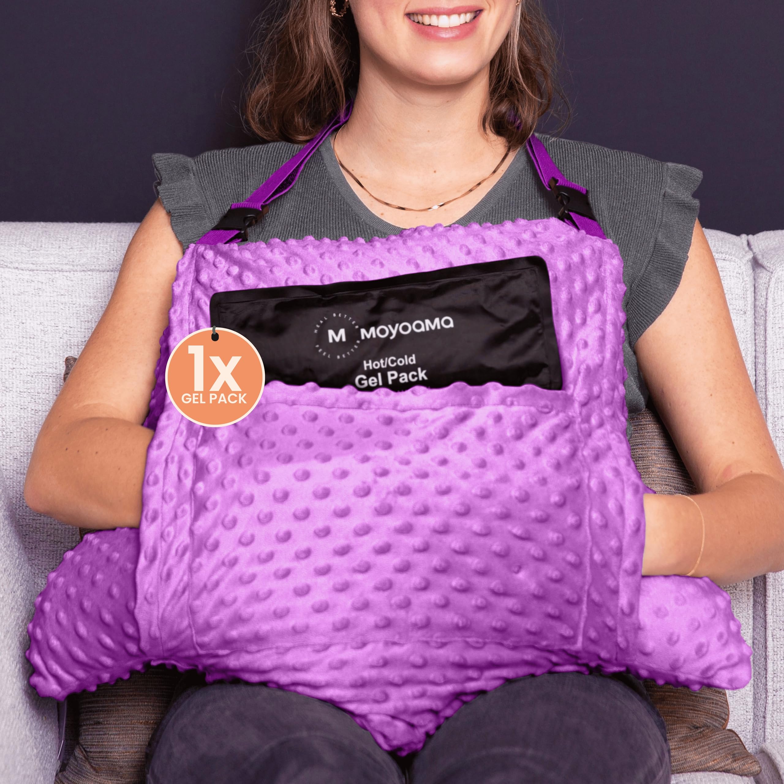 MOYOAMA 2 Pcs Hysterectomy Pillow Set - Incl 1 Gel Packs for Soothing Relief - Hysterectomy Recovery Must Haves After C Section,Post Surgery Pillow,Abdominal Surgery Recovery Pillow,Hysterectomy Gifts