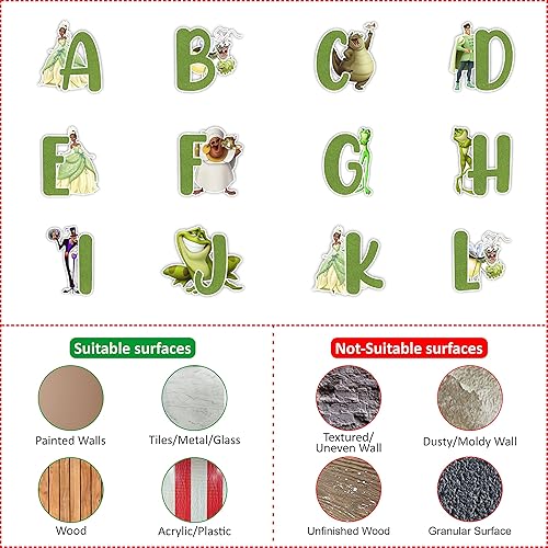 Miniatura 6 de Seyal Adhesivo de pared con alfabeto de la A a la Z de los Princss y la rana