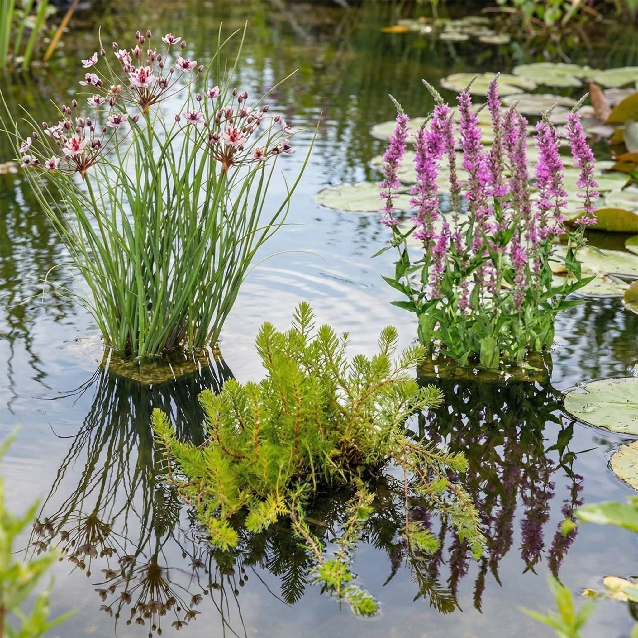 vdvelde․com - Milhojas - Planta Oxigenante - Planta de Estanque - Agua Clara - Anti Algas - Resistente - Biológica - Para Peces - 9 Unidades