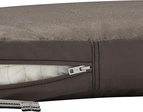 Miniatura 9 de Classic Accessories Ravenna - Cojín rectangular para asiento de patio, Gris topo oscuro Gris topo oscuro,Azul (Empire Blue),Espresso,Verde (Mallard