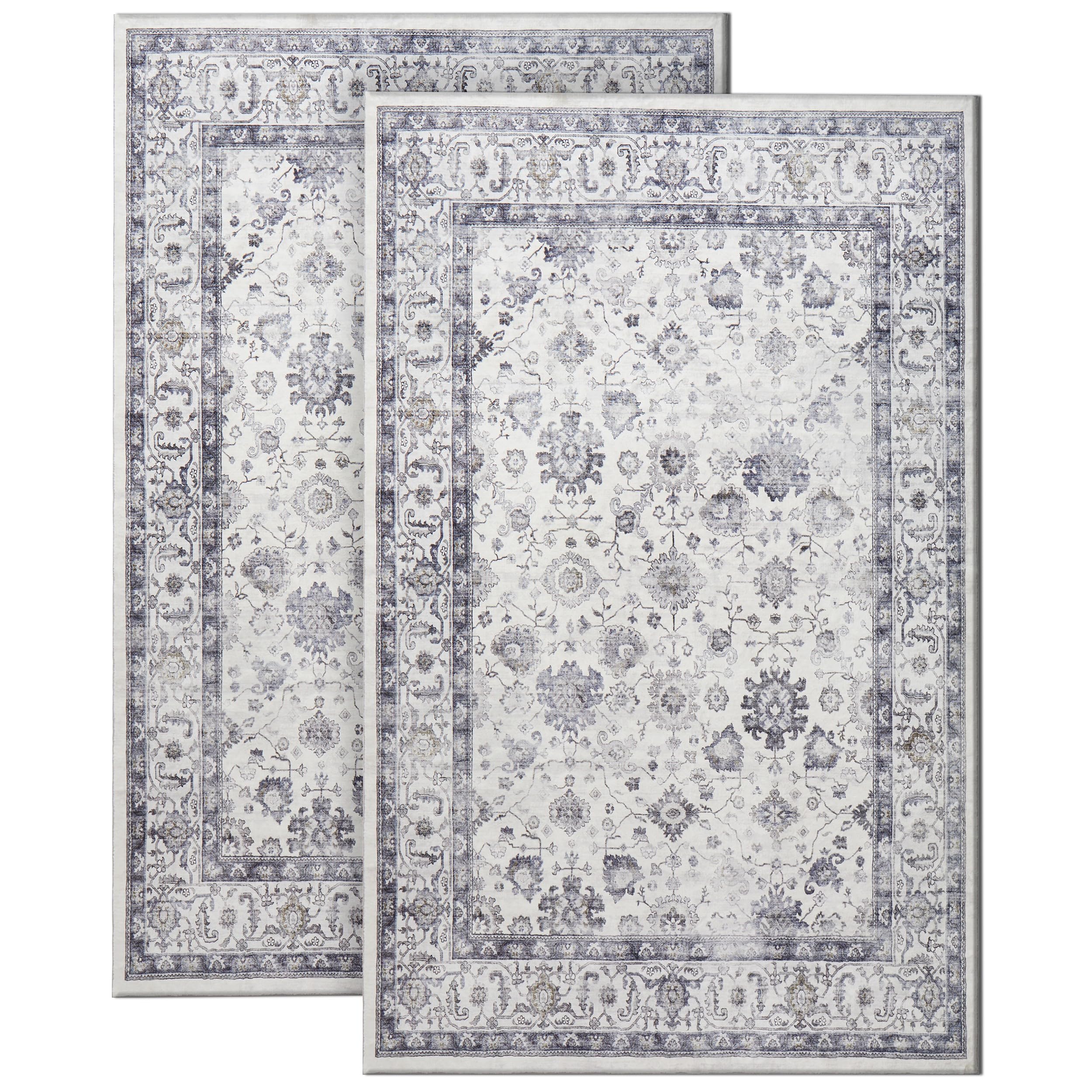 BedLooms Door Mat 60x110 cm 2 Pack – Non Slip Heavy Duty Indoor Outdoor Washable muddy mats for dogs – Stylish Welcome Front Doormat – Dirt Trapper Kitchen Floor Mat Inside Outside Doormats, Serene