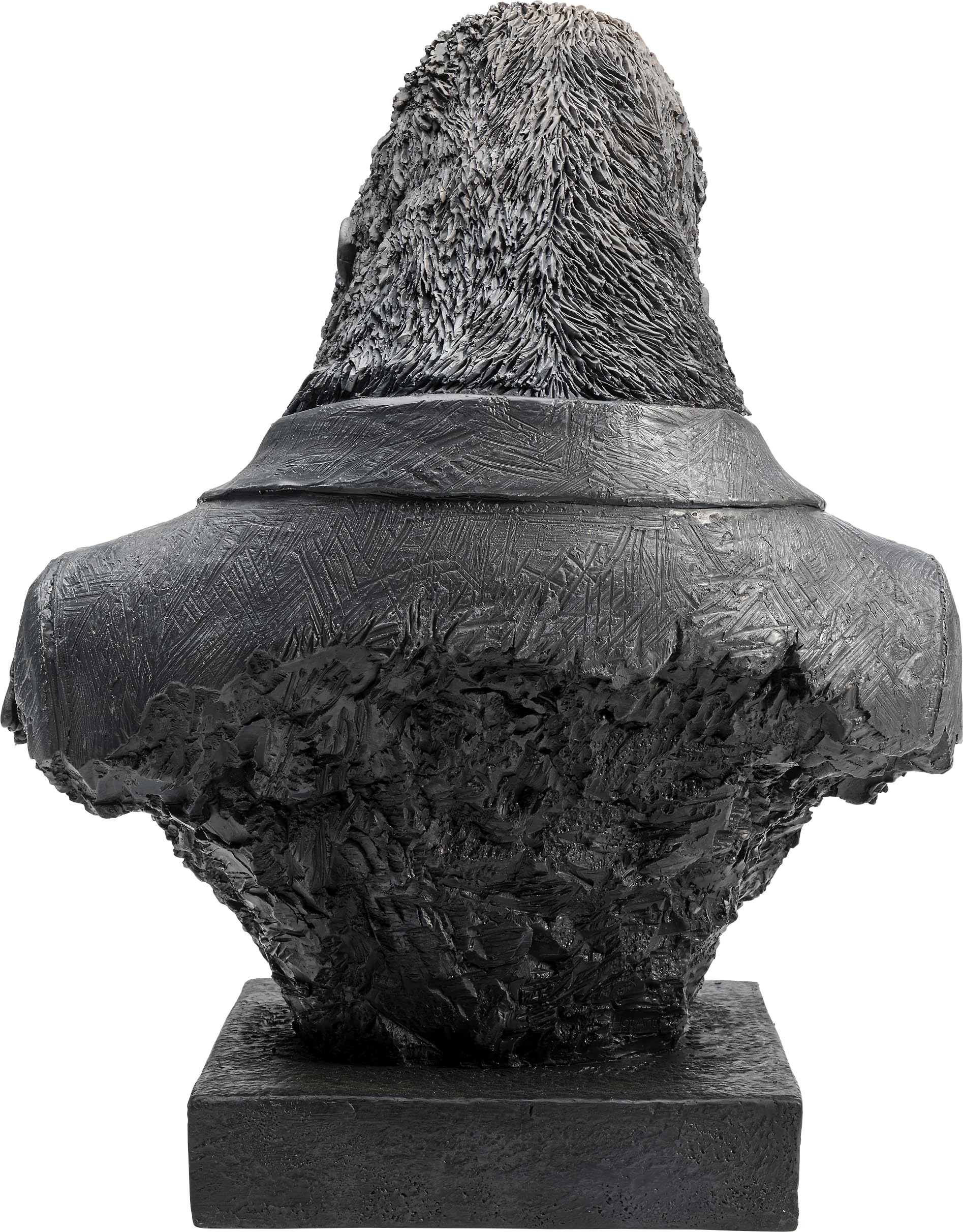 KARE Design Statua Decorativa Smoking Gorilla, Nero, Gorilla Fumante, Sigaro, Deco Casa Divertente, Statua per Soggiorno/Corridoio/Scaffale, Idea Regalo, 48X40X28 (A/L/P)