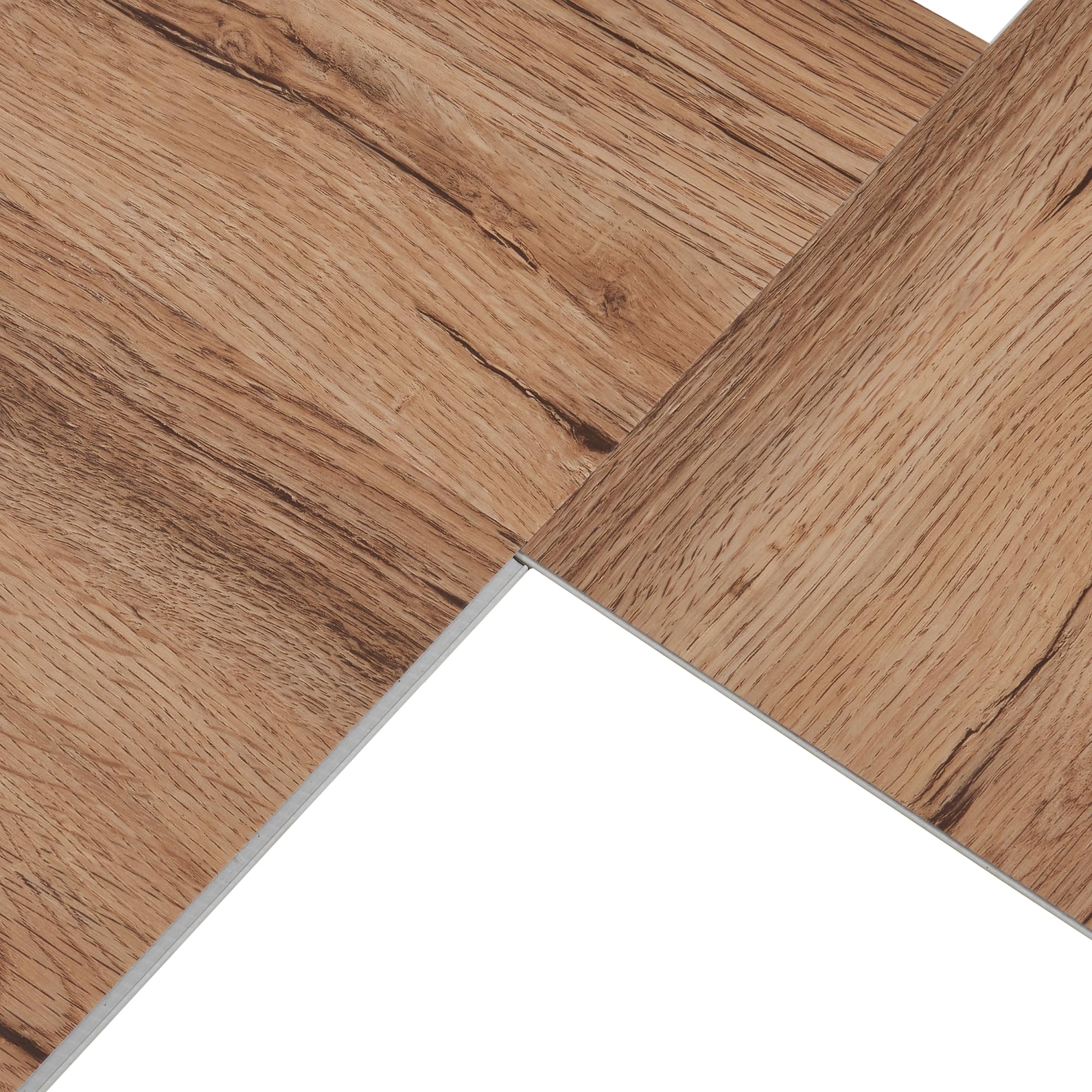 NEU.HOLZ Zestaw 10 płyt winylowych SPC z systemem zatrzaskowym, 2,196 m², 5 mm, odporne na promieniowanie UV, wodoodporne, nadają się do ogrzewania podłogowego, 122 x 18 cm, z efektem nordyckiego dębu
