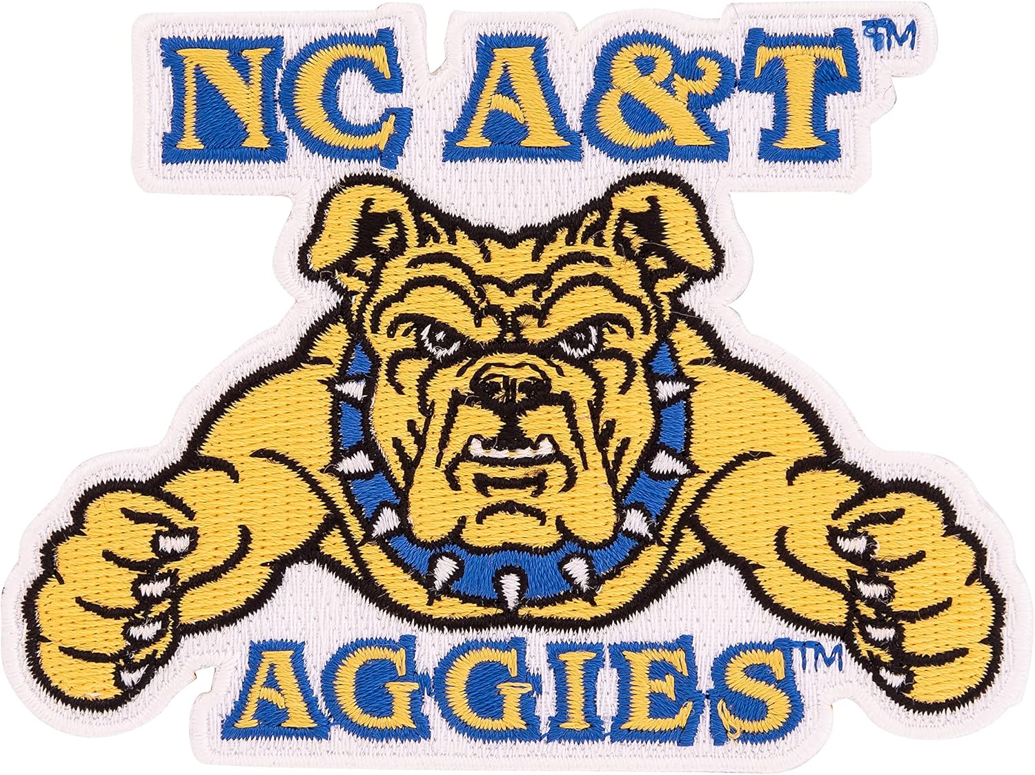 Desert Cactus North Carolina A&T State University Patch – Embroidered Iron On/Sew On Applique for Blazers, Jackets, Backpacks, Bags, Hats & Tactical Gear – Aggies (Patch - Design B) (Pack of 2)
