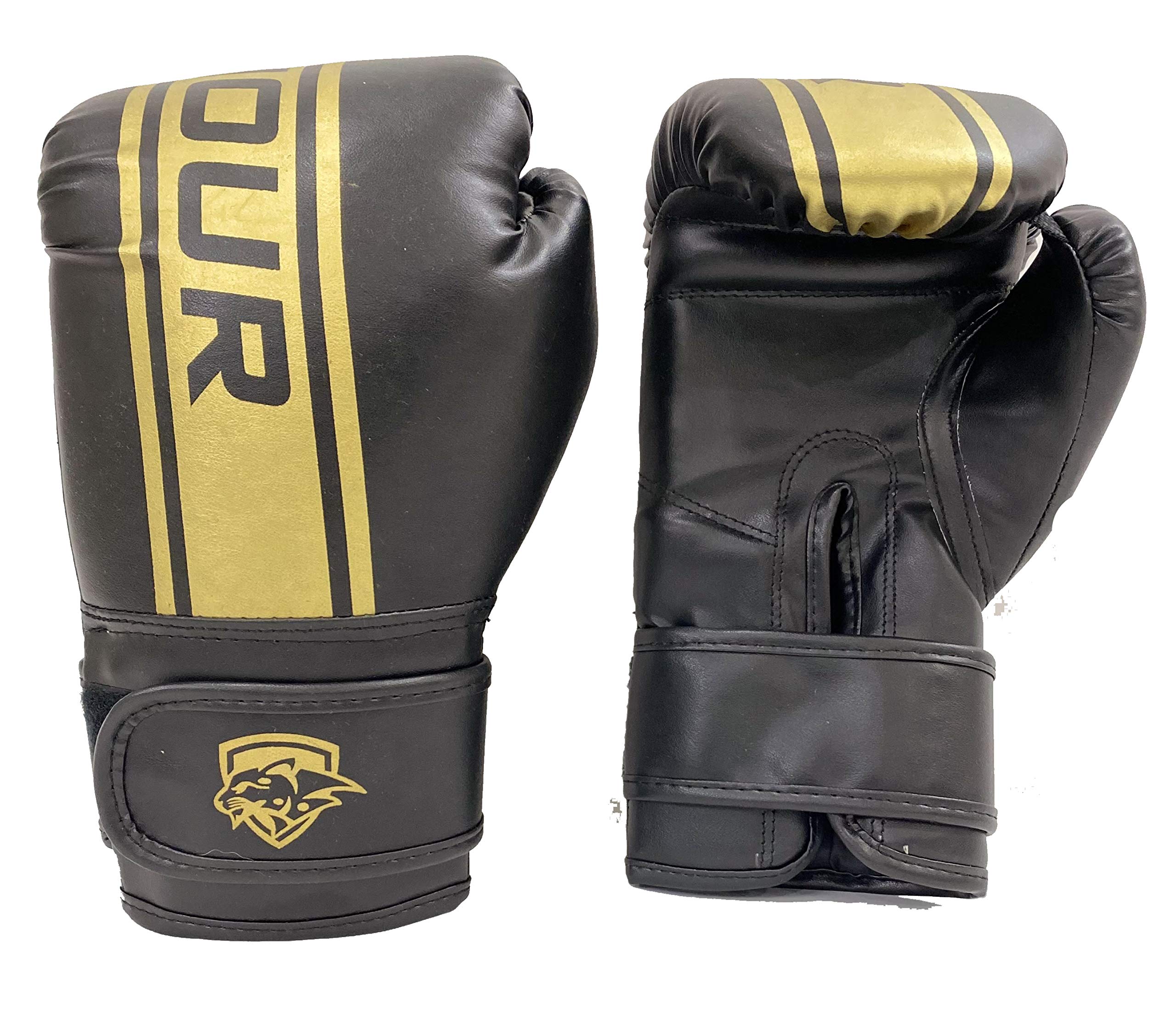IWIN Rmour Pro Style Training Boxing Gloves Gold (10 oz)