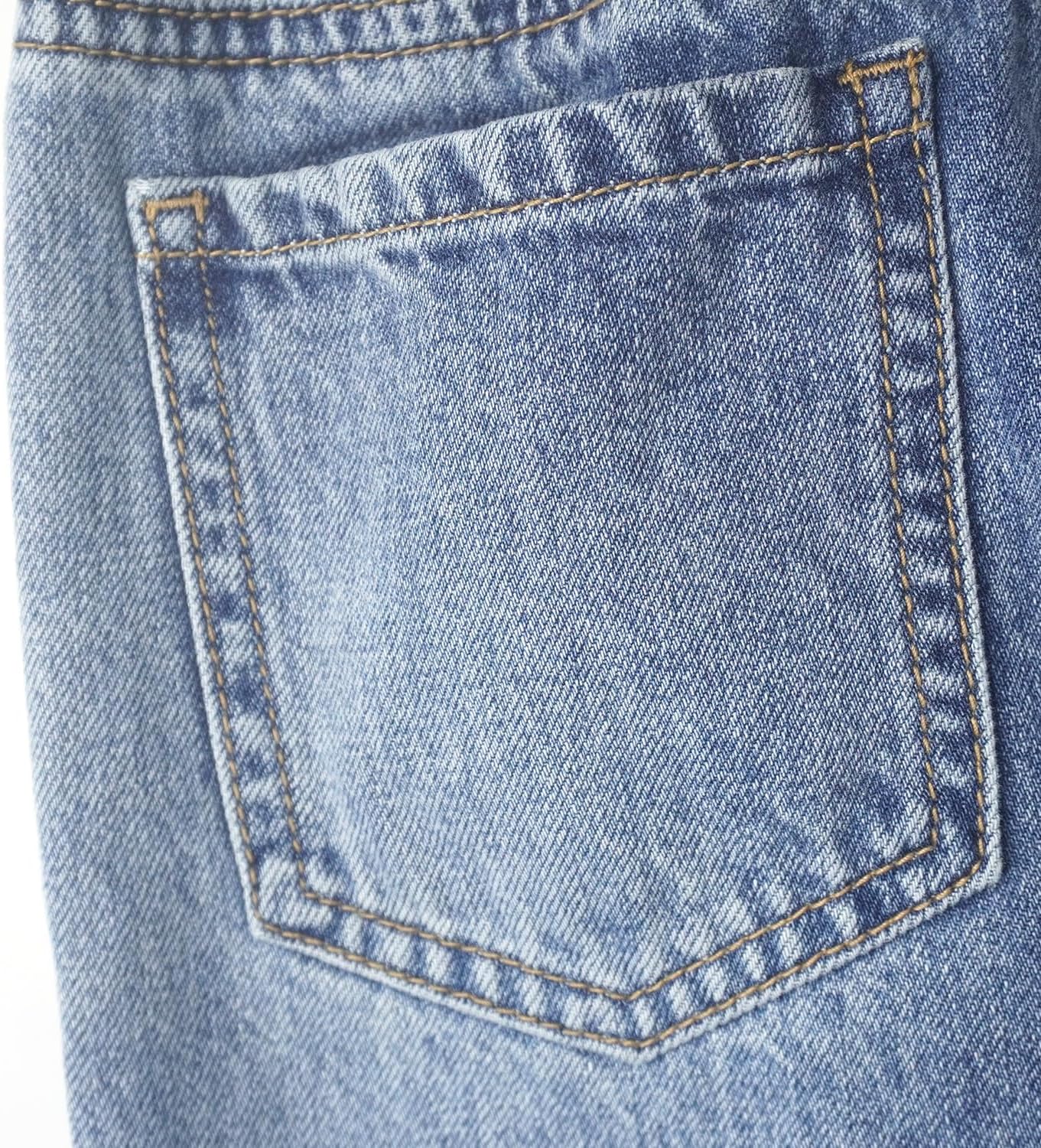 KIDSCOOL SPACE Girls Jeans, 5-14T Wide-Leg Loose Elastic Waist with String Flared Denim Pants - Image 4