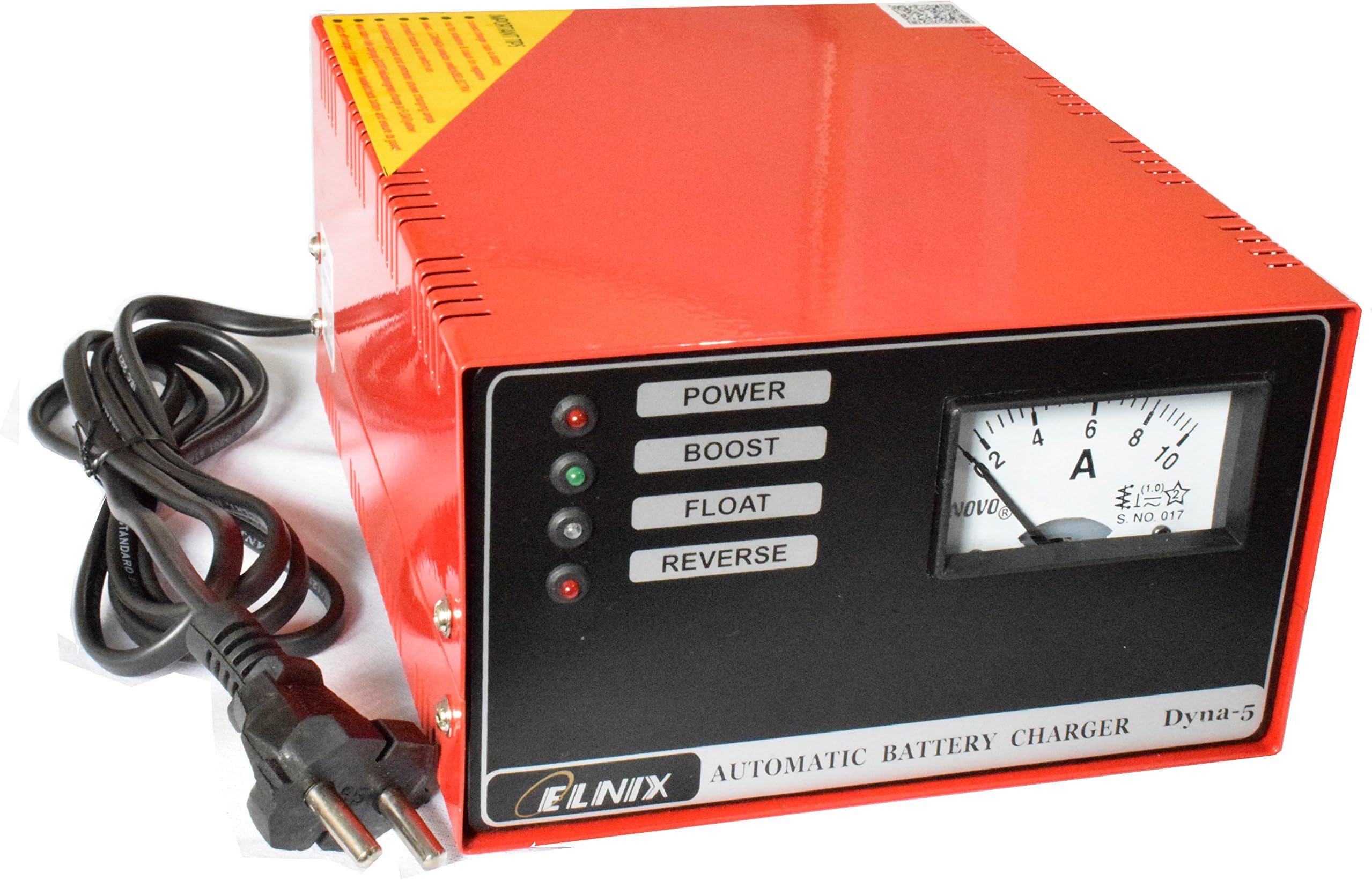 ELNIX Fully Automatic- Dyna 5A12V Car Battery Charger with Boost /Float function