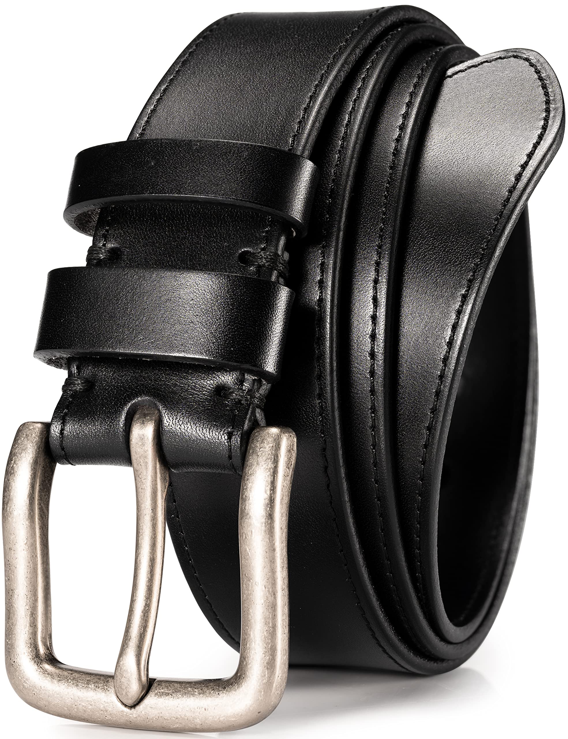 Mens 38mm Casual Jean Belt - 100 Real Solid Buffalo Leather Business Casual