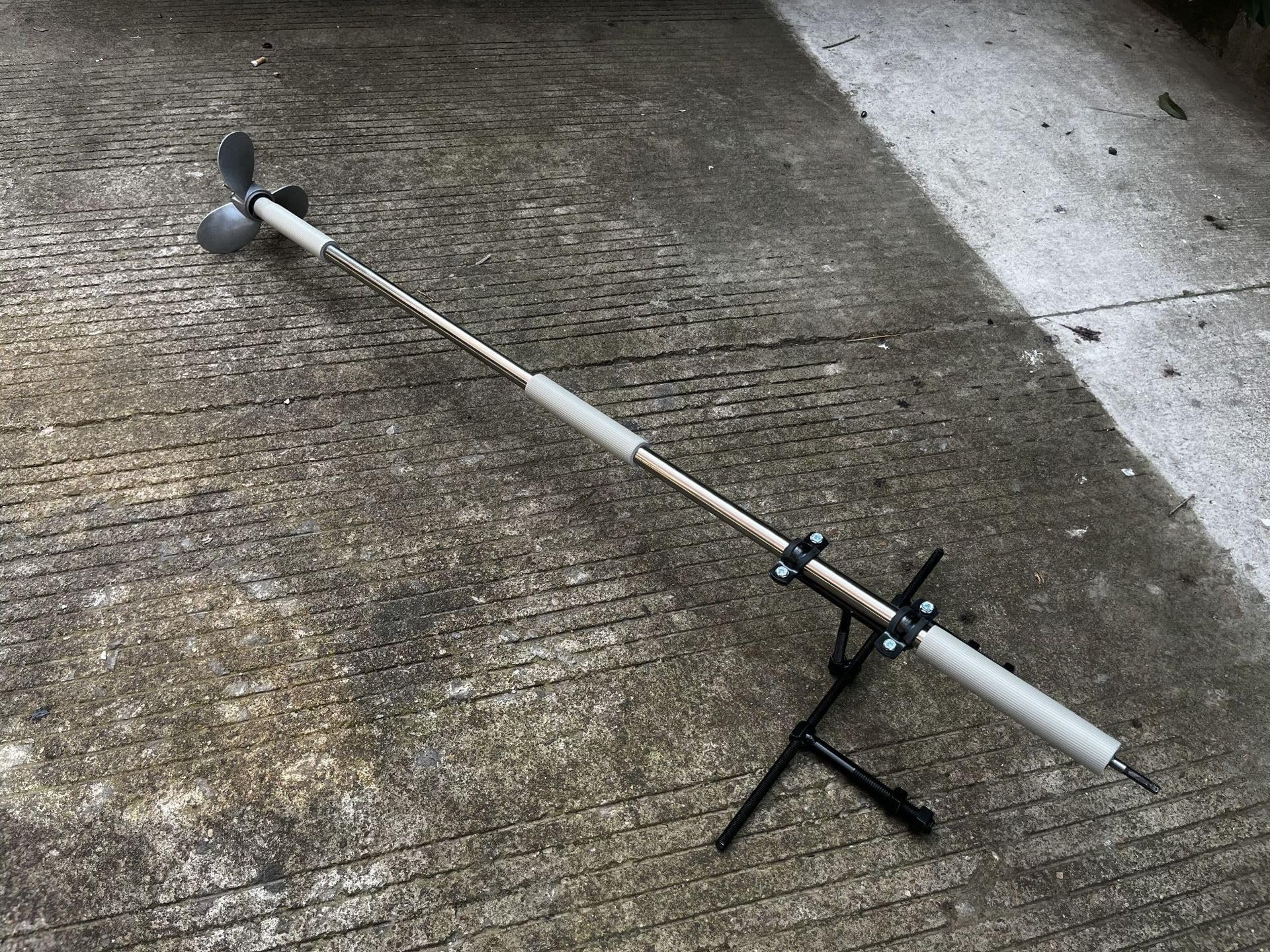 Telescopic Boat Propeller, Adjustable Pitch,Suitable for Kayaks up to 8.2 feet Long，White